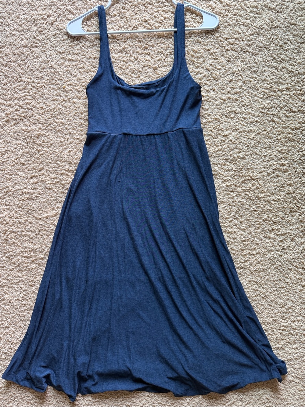 Beyond Yoga Navy Scoop-Neck Maxi Dress